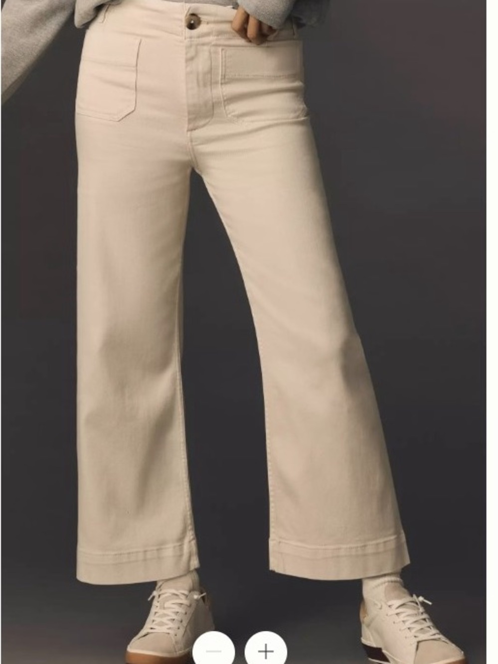 The Colette Crop Wide-leg Jeans by Maeve